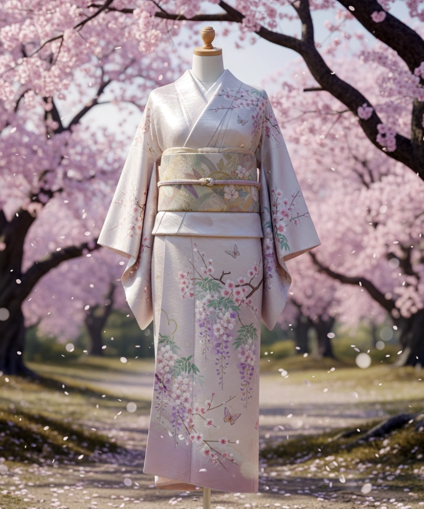 kimono femme motifs Printaniers