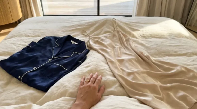 choisir un pyjama en soie ou une nuisette en soie pour dormir la nuit