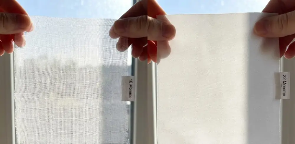 différence nombre momme soie naturelle