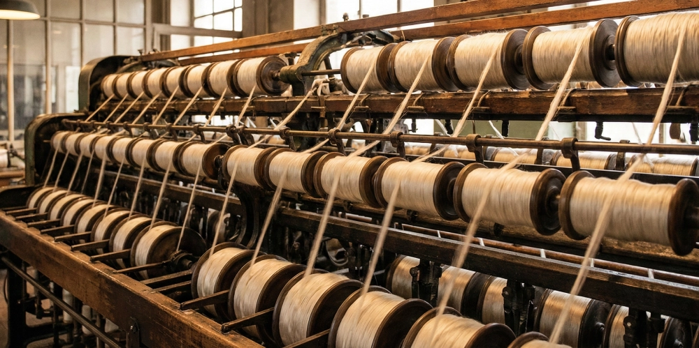 le moulinage dans le processus de fabrication de la soie