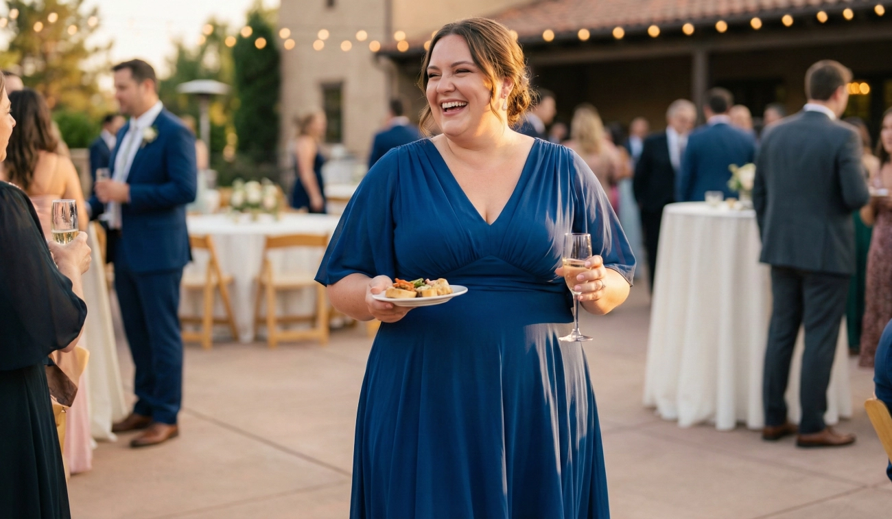 Robe de mariage en soie coupe empire ou trapèze