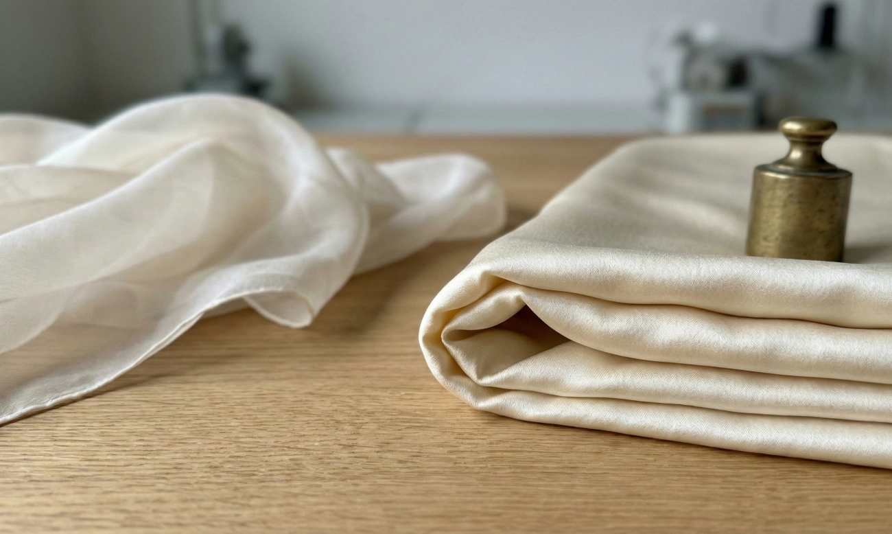 le grammage en Momme d'un vêtement en soie naturelle